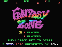 Fantasy Zone Title Screen